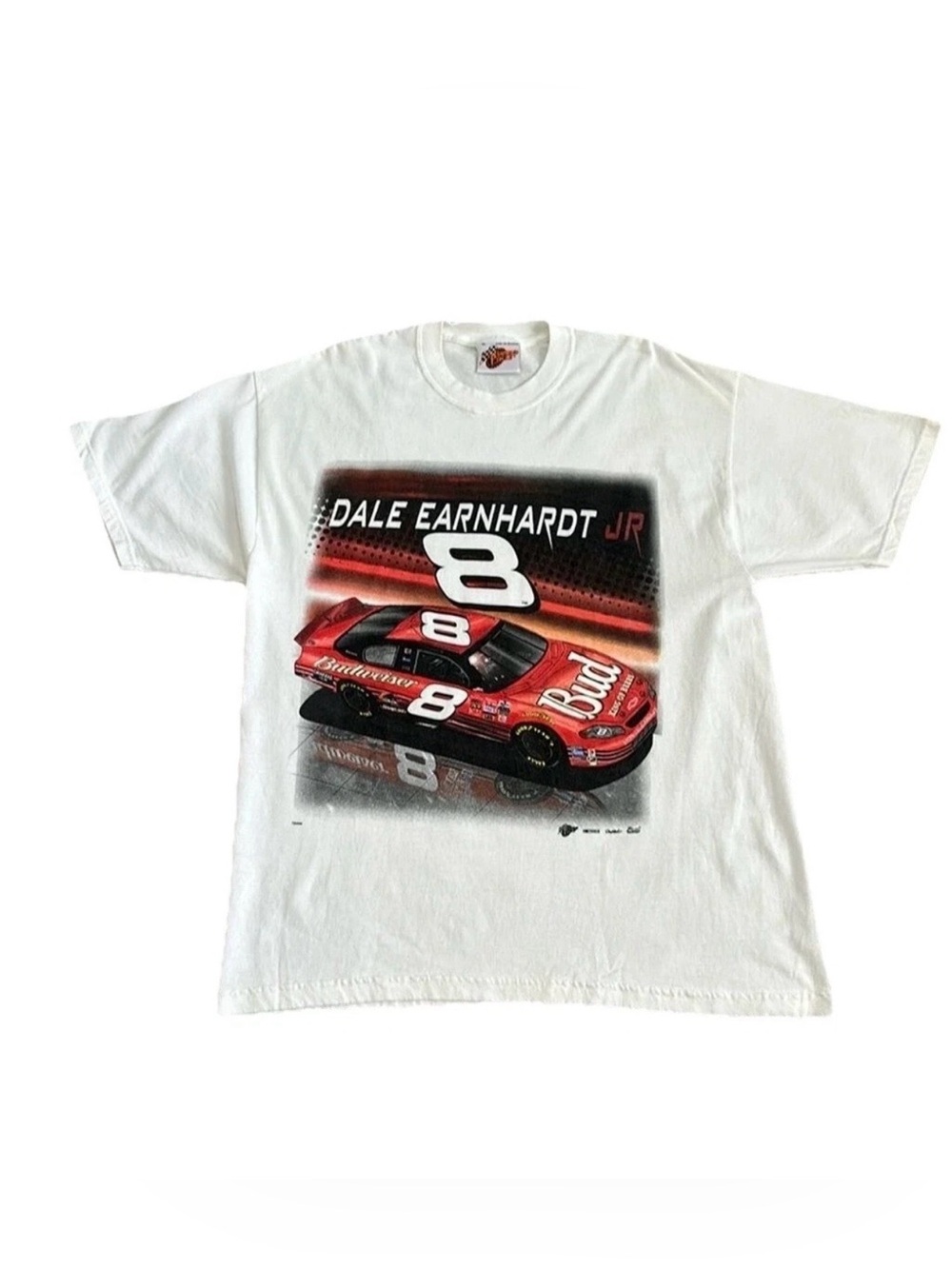 Vintage Winner's Circle Dale Earnhardt Jr #8 Budweiser NASCAR T-Shirt Men's XL